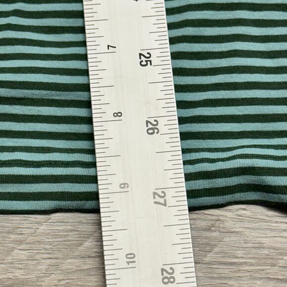 Peter Millar Polo Shirt Green Mens L Vertical Striped Seaside Wash Crown Crafted - Picture 5 of 9